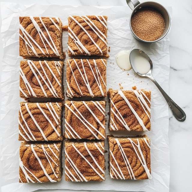 Cinnamon Roll Blondies Recipe
