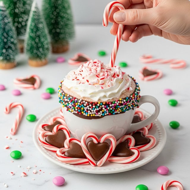 Candy Cane Peppermint Hot Cocoa Recipe