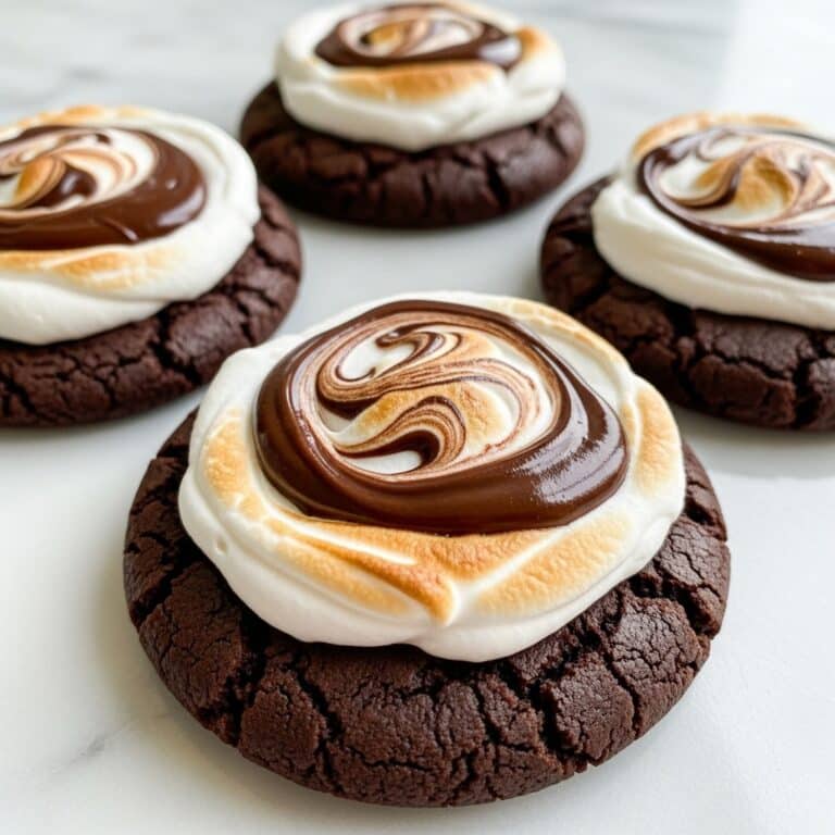 Chocolate Marshmallow Swirl Cookies Recipe