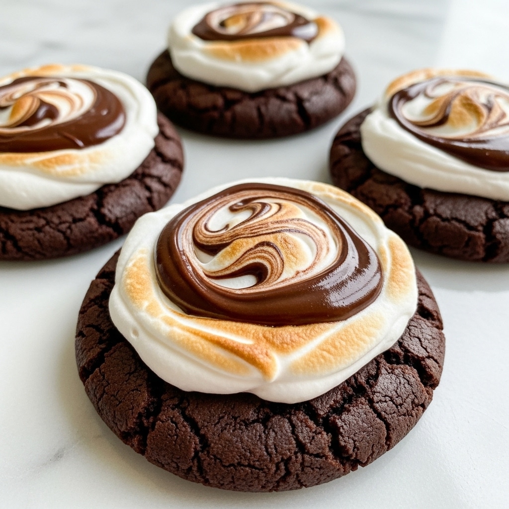 Chocolate Marshmallow Swirl Cookies Recipe