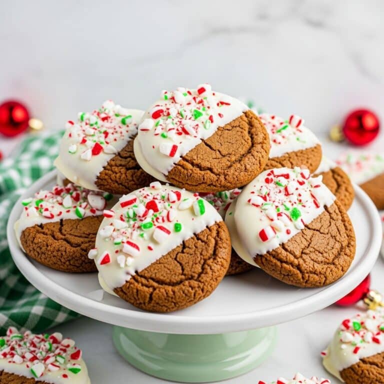Chocolate Candy Cane Cookies Recipe