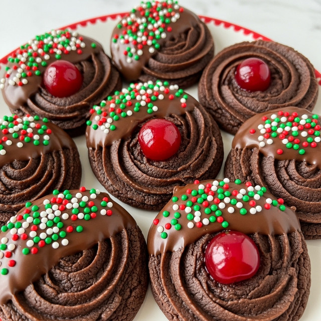 Piped Chocolate Butter Cookies Recipe