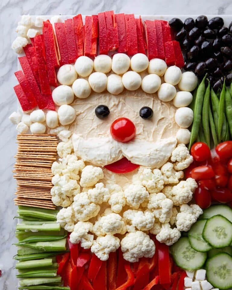 Santa Veggie Tray Recipe