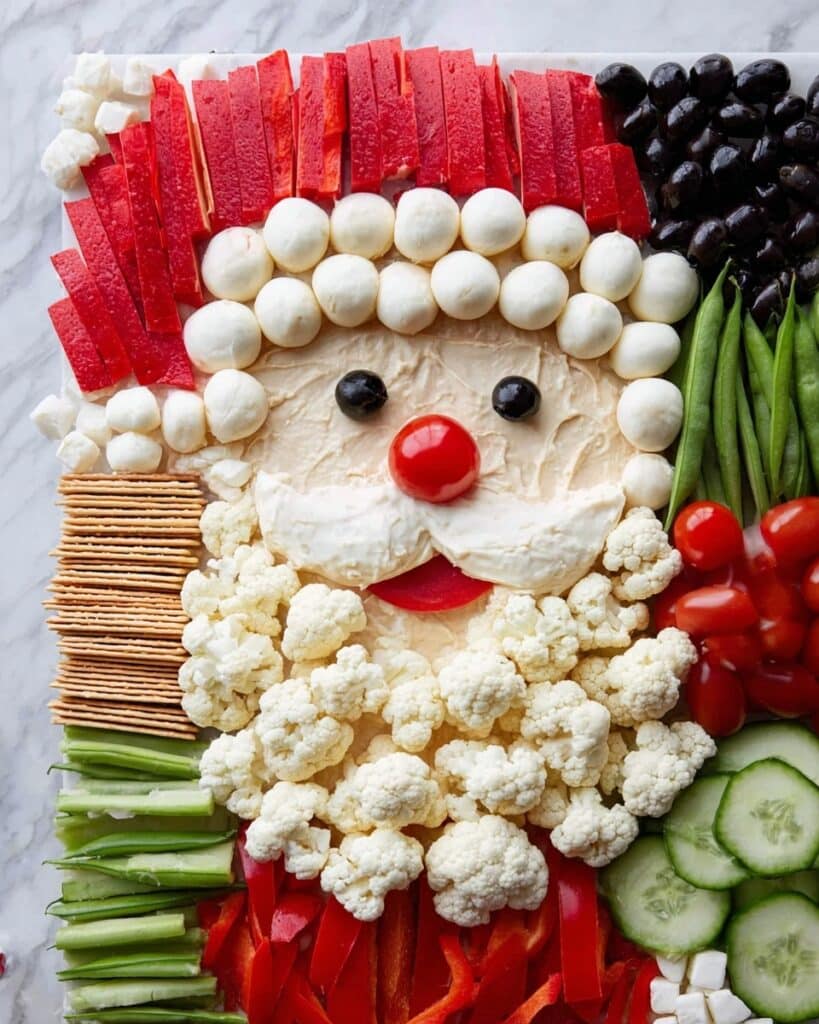 Santa Veggie Tray Recipe