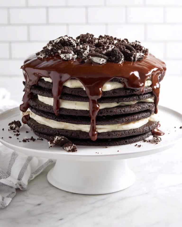 Black and White Cheesecake Icebox Cake Recipe