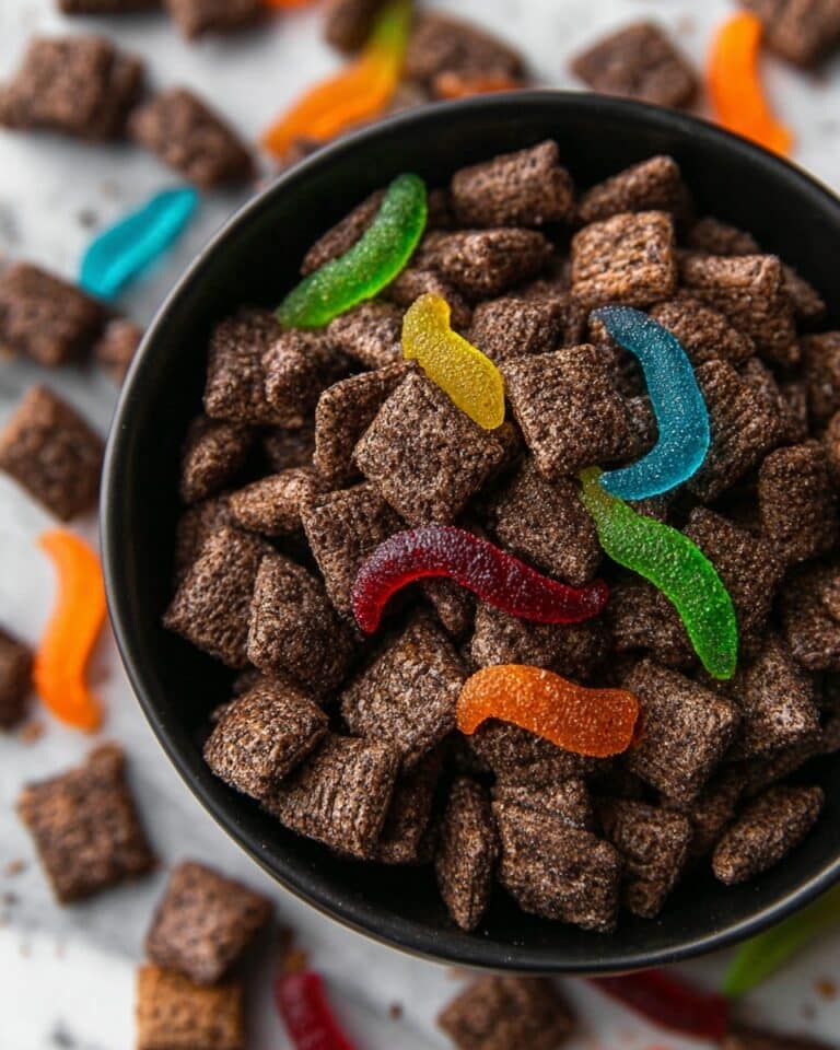Dirt and Worms Puppy Chow Recipe