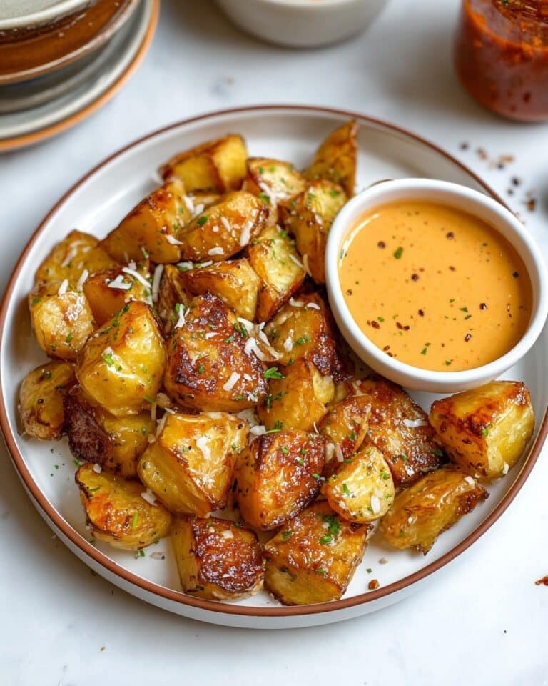 Crispy Oven-Roasted Potatoes with Salsa Macha Yogurt Sauce Recipe