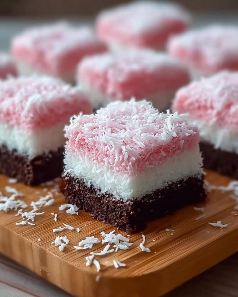 Pink Coconut Snowball Cake Bars Recipe