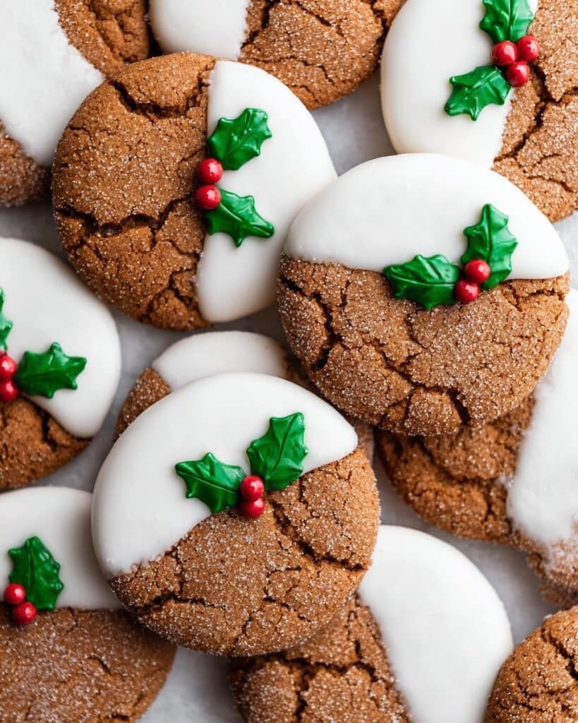 White Chocolate Dipped Gingersnap Cookies Recipe