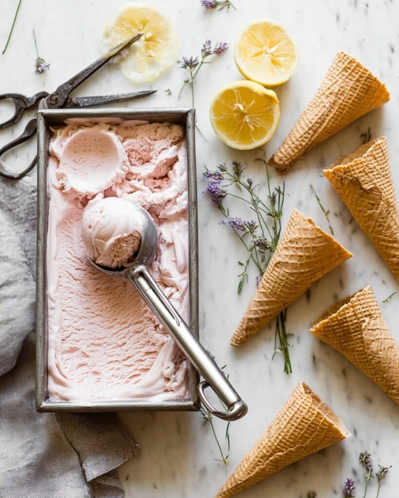 Lavender Lemon Ice Cream Recipe