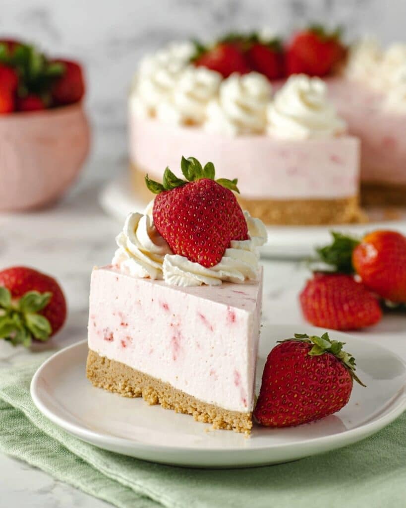 No Bake Strawberry Cheesecake Recipe