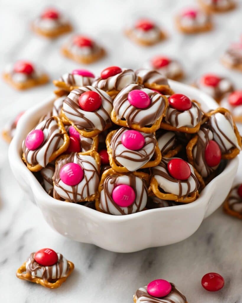 The best M&M Pretzel Hugs Recipe