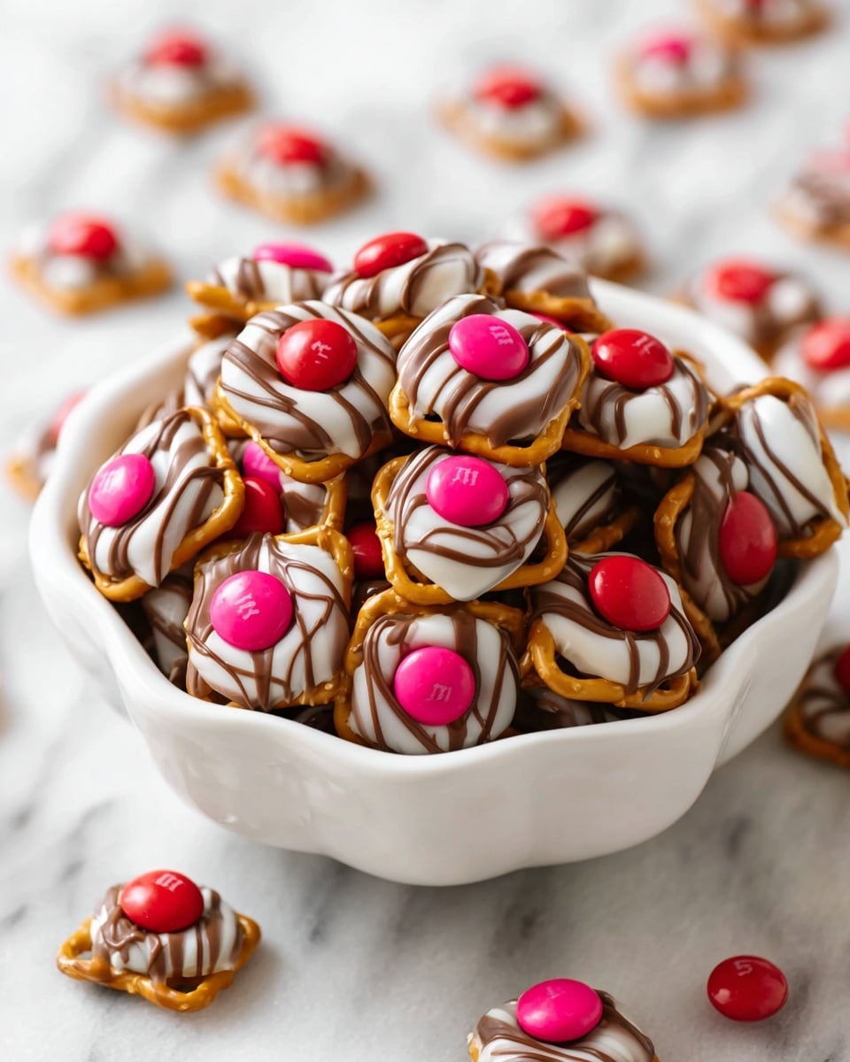 The best M&M Pretzel Hugs Recipe