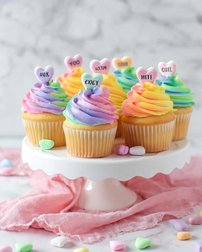 Conversation Heart Cupcakes Recipe