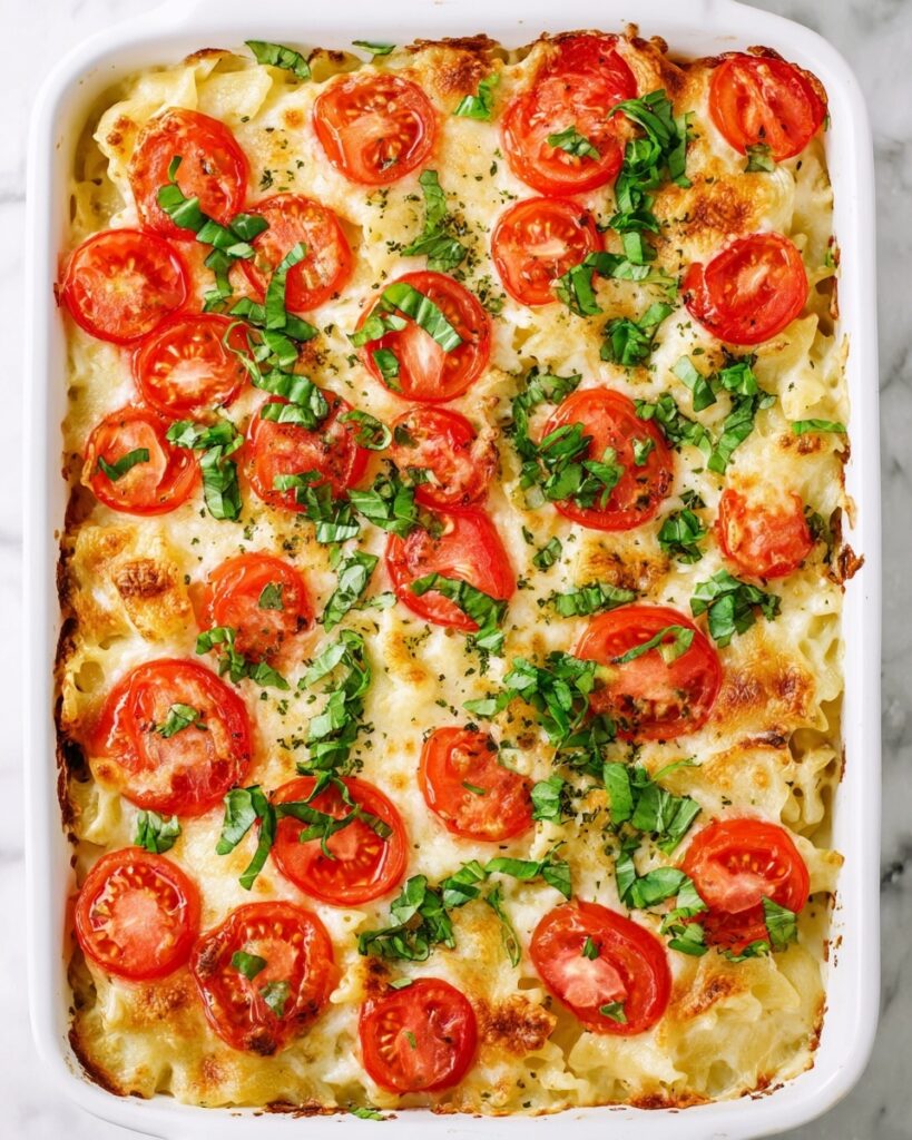 Tomato Basil Macaroni and Cheese Recipe