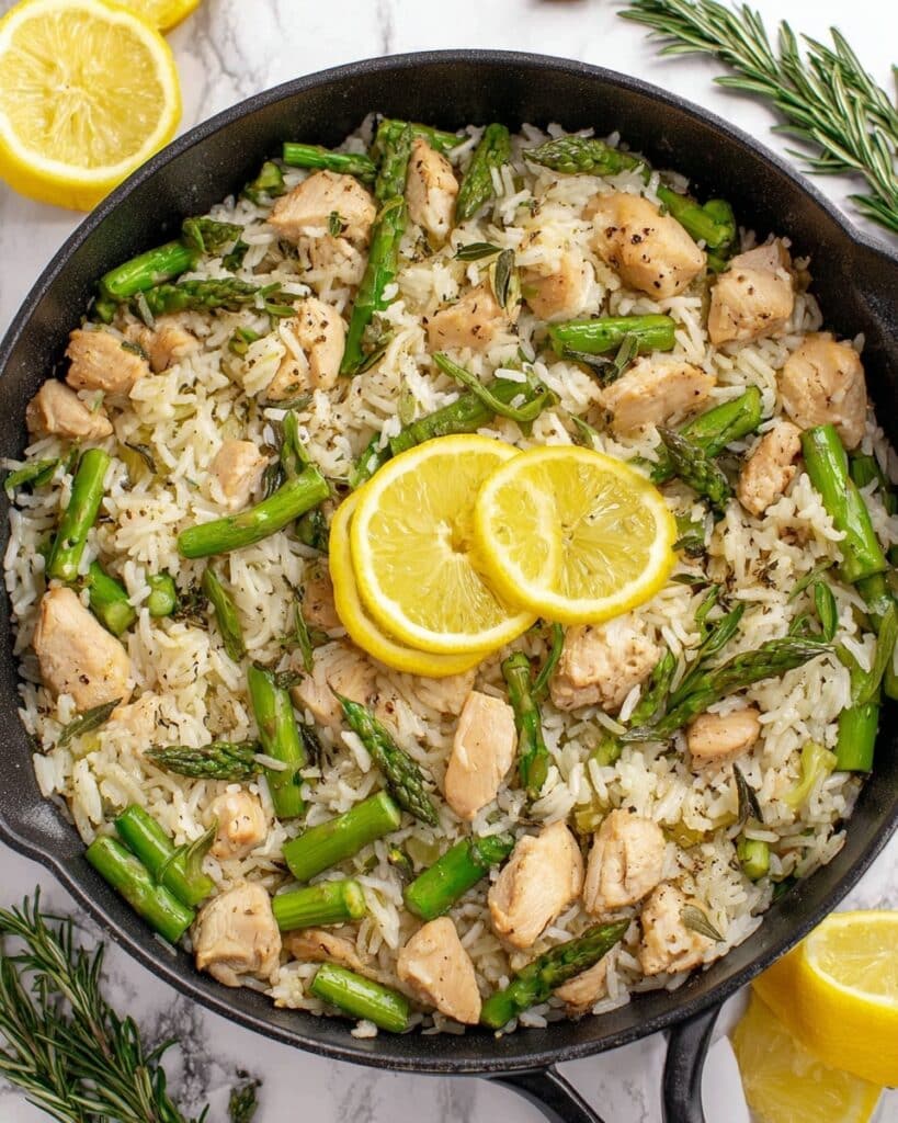 Lemon Rosemary Chicken and Rice Recipe