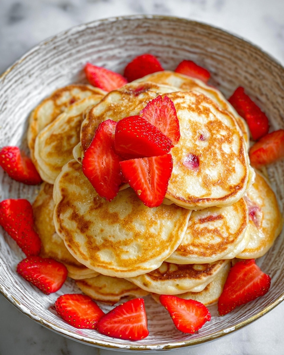 Easy Homemade Strawberry Pancakes Recipe