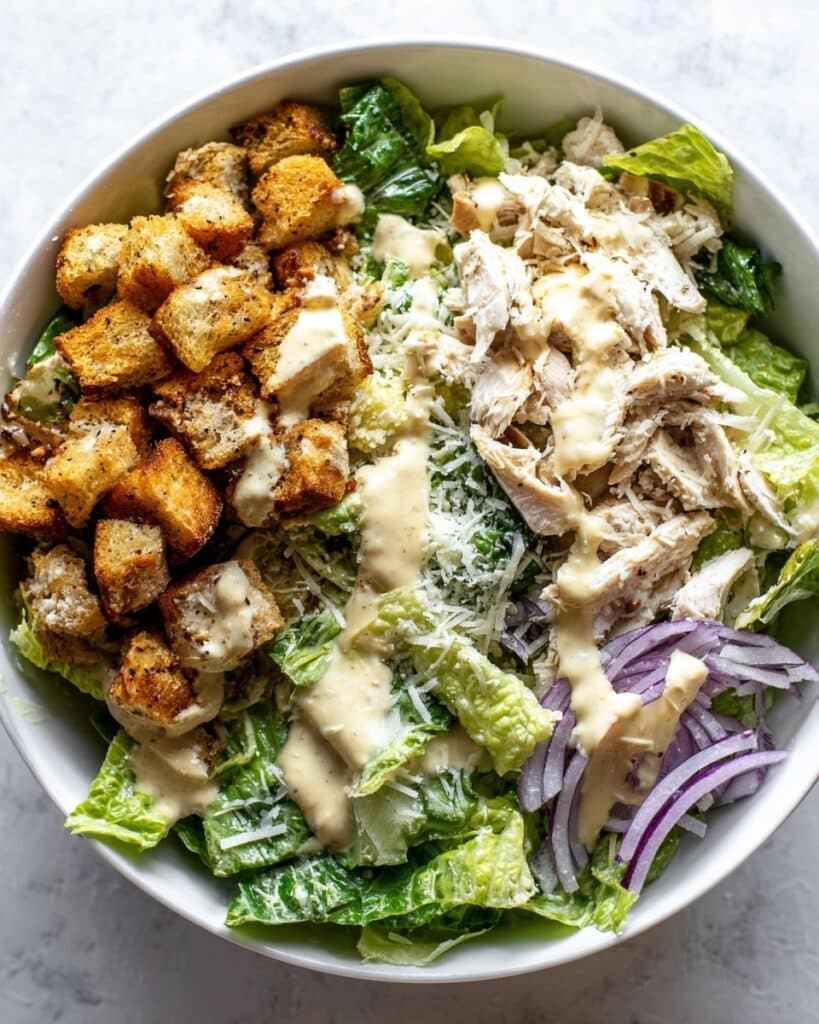 Chicken Caesar Wrap with Lemony Caesar Dressing Recipe