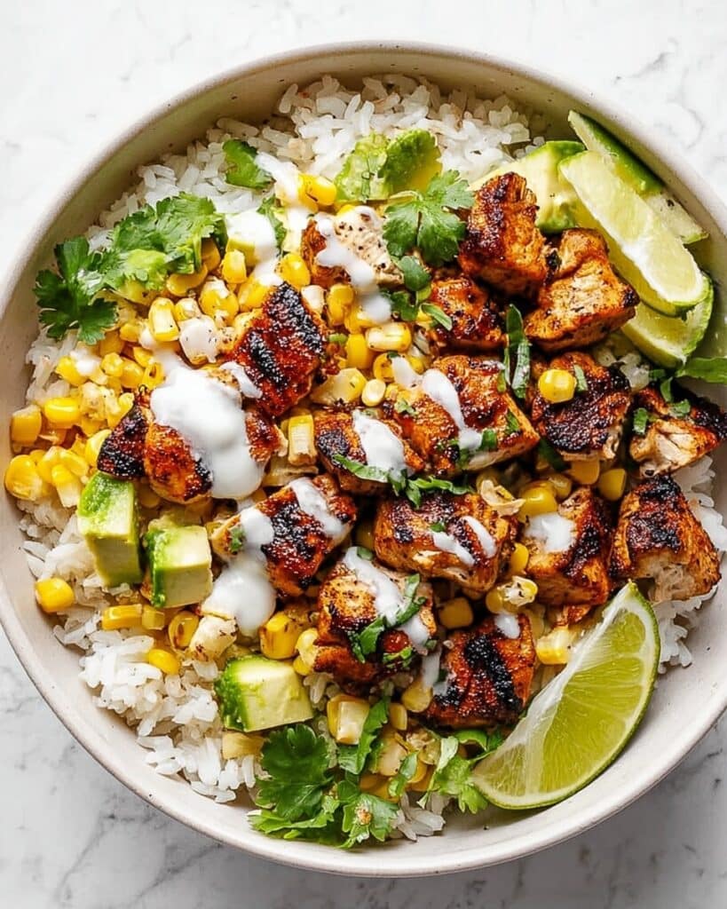 Street Corn Chicken Rice Bowl Recipe