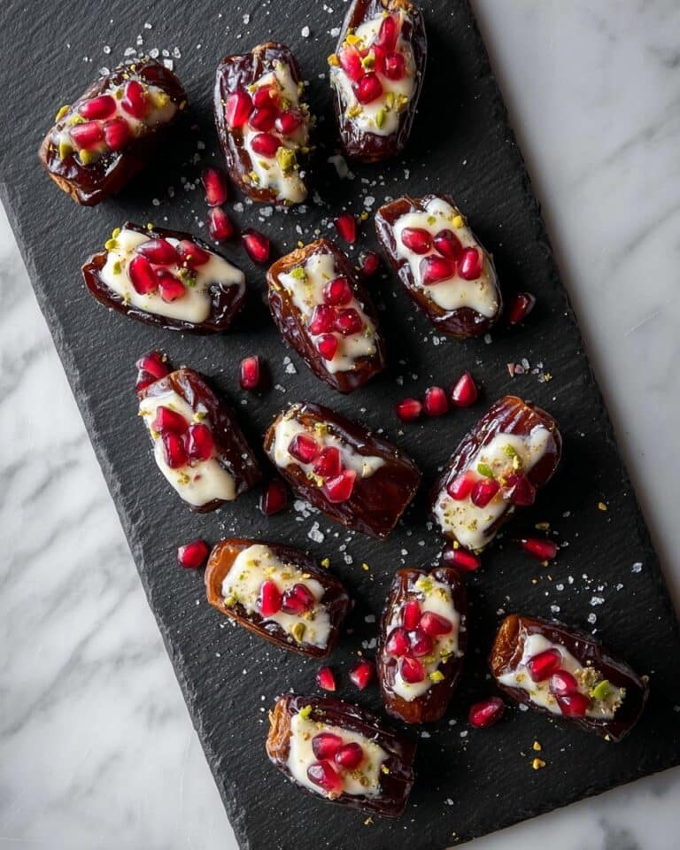 Mascarpone Stuffed Dates with Orange, Pistachio, and Pomegranate Recipe