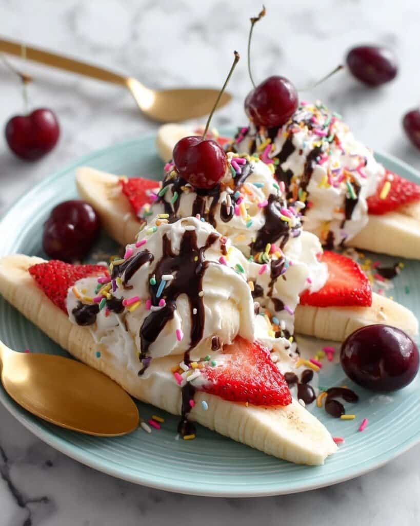Healthier Banana Splits with Banana Ice Cream – 2 Ways! Recipe