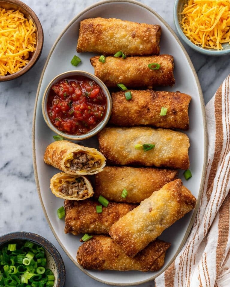 Breakfast Egg Rolls with Sausage, Eggs, and Hash Browns Recipe