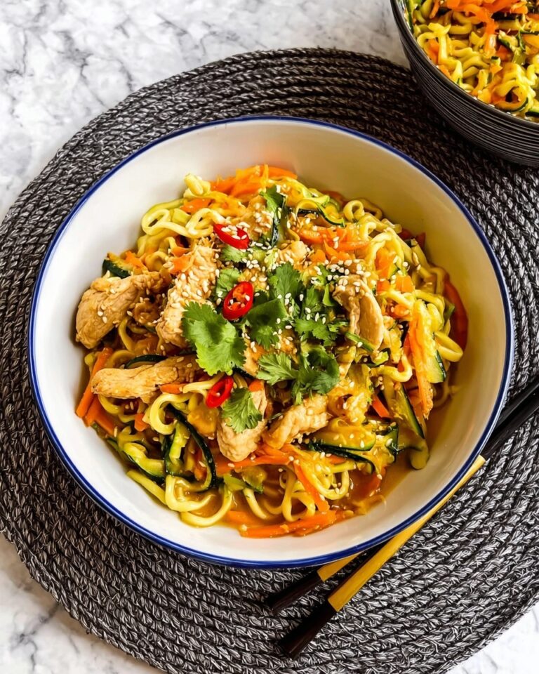 Stir-Fried Noodles with Chicken and Vegetables Recipe