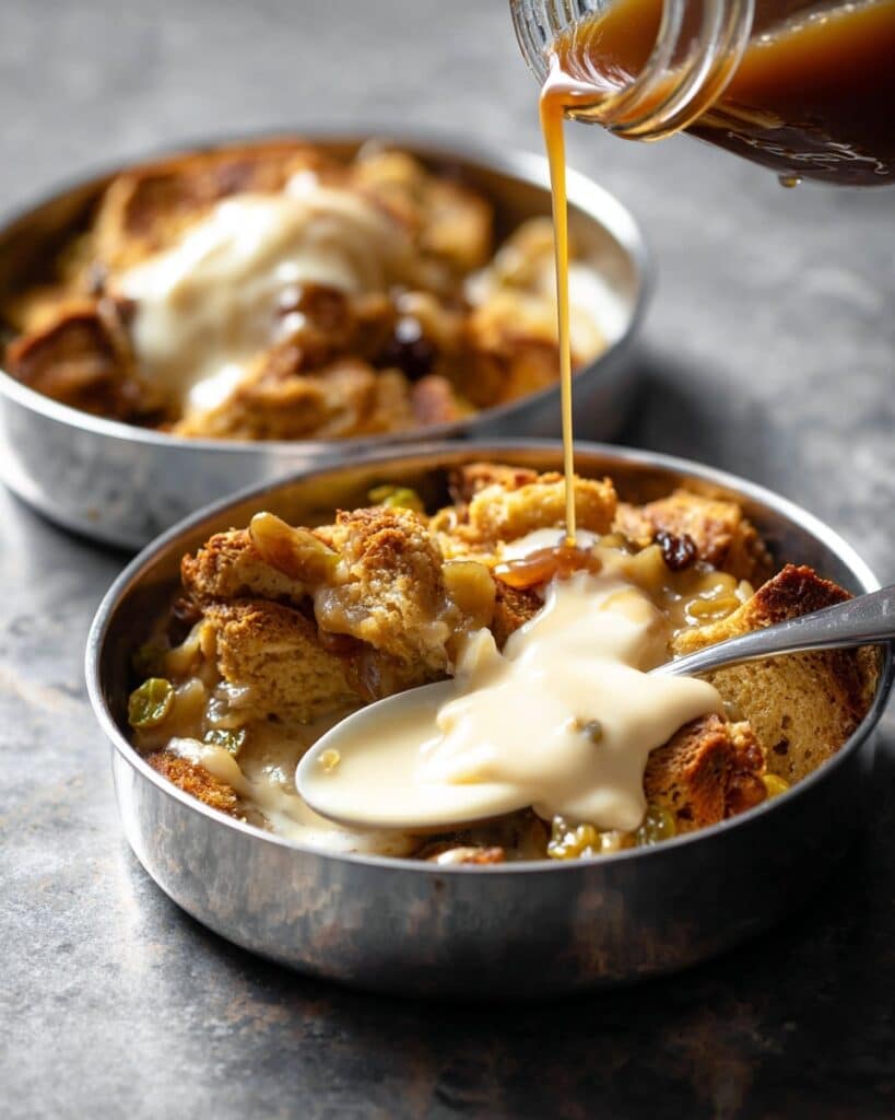 Challah Bread Pudding With Bourbon Sauce Recipe