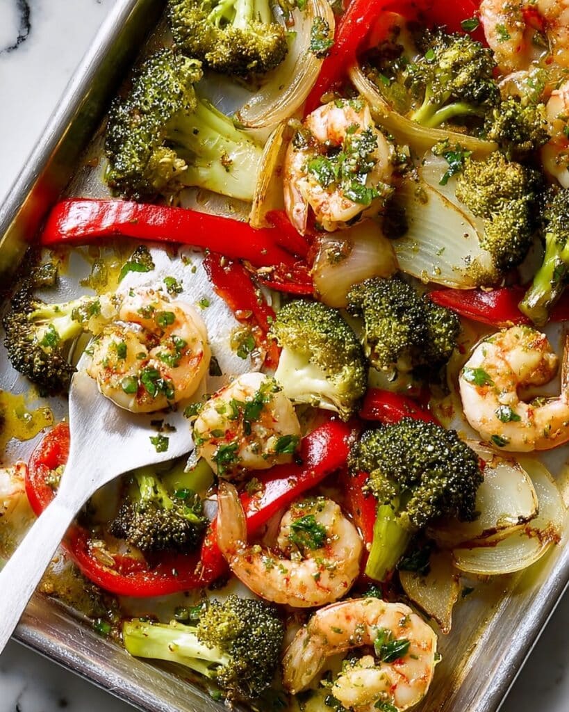 Sheet-Pan Garlicky Shrimp and Veggies Recipe