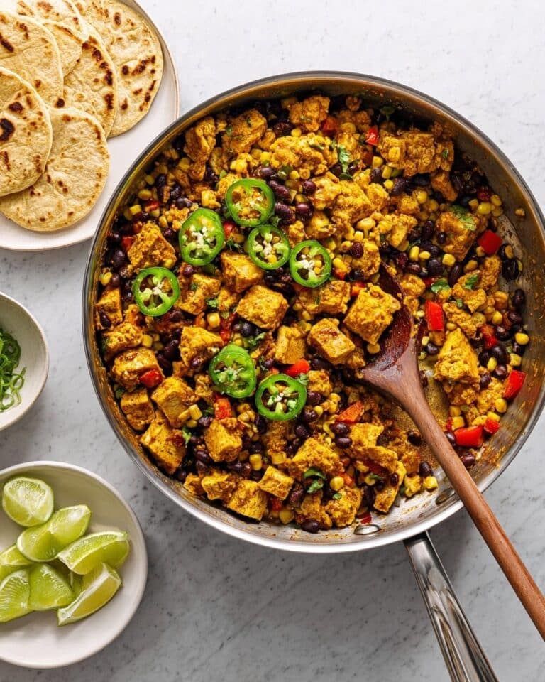 Tofu Scramble With Black Beans and Corn Recipe