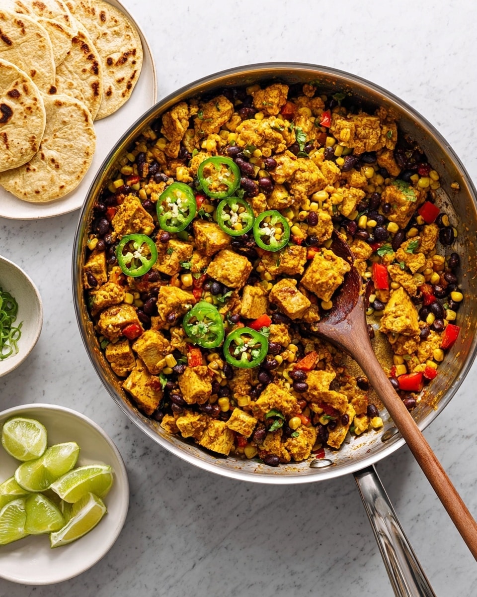 Tofu Scramble With Black Beans and Corn Recipe