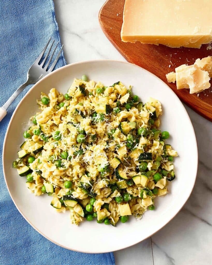 Pea, Zucchini and Pesto Orzo (Risoni) Recipe