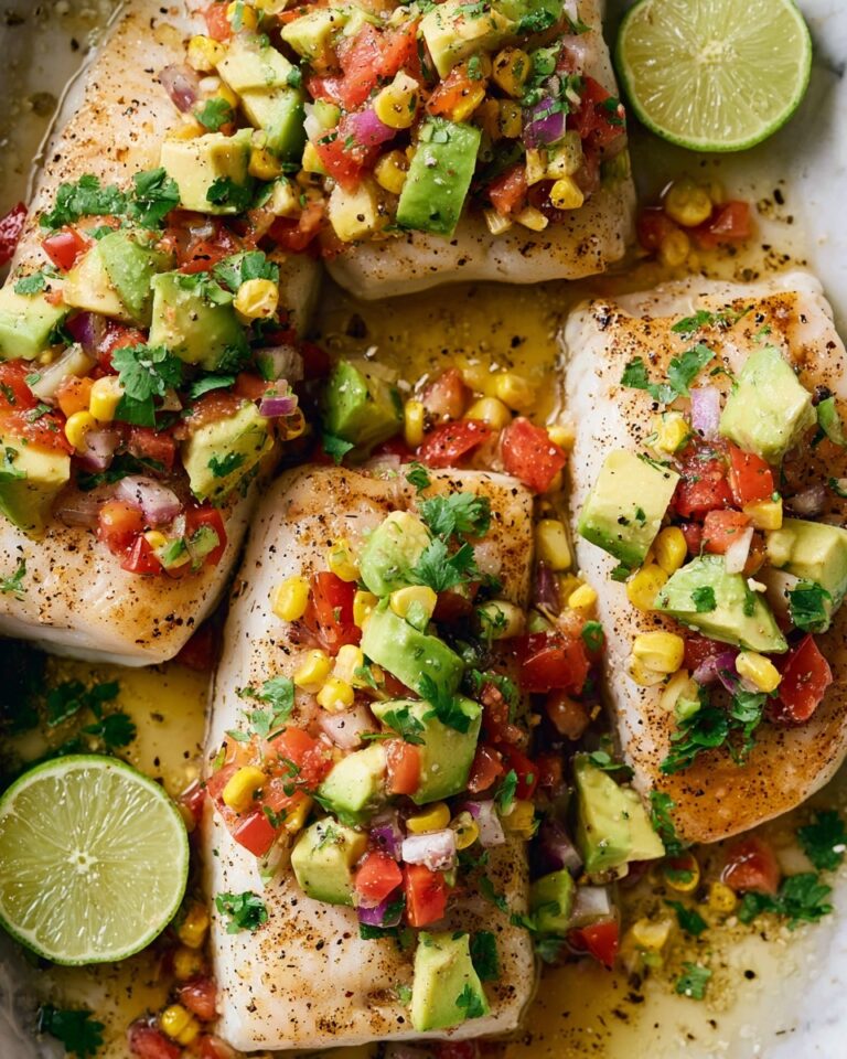 Brown Butter Lime Mahi Mahi with Avocado Salsa Recipe