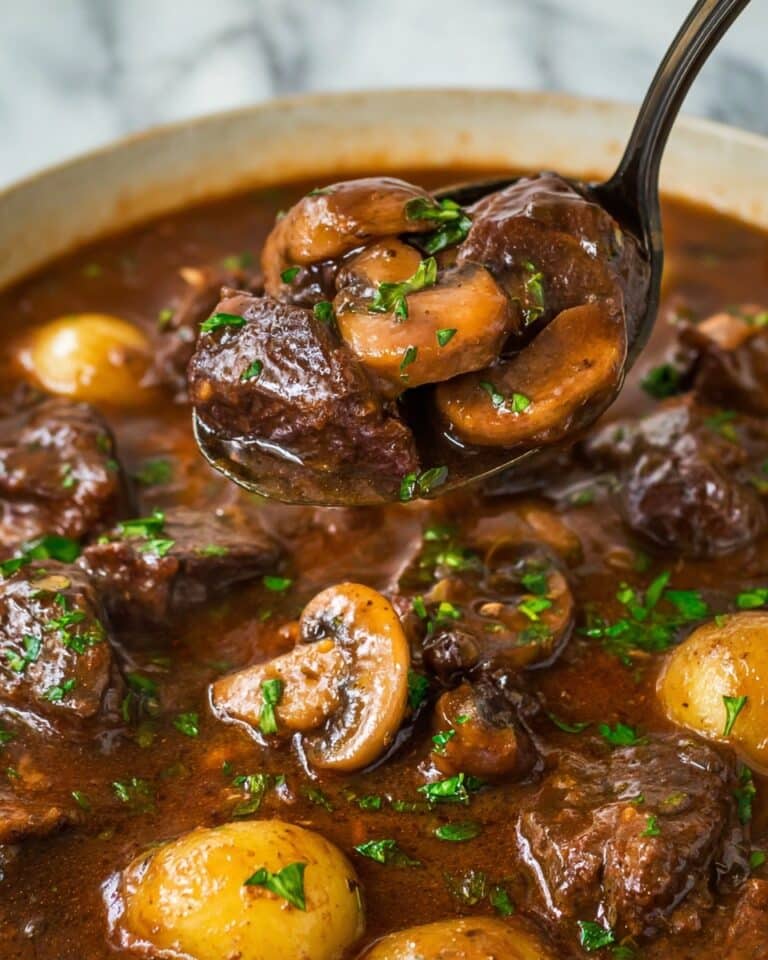 Slow Cooker Beef Bourguignon Recipe