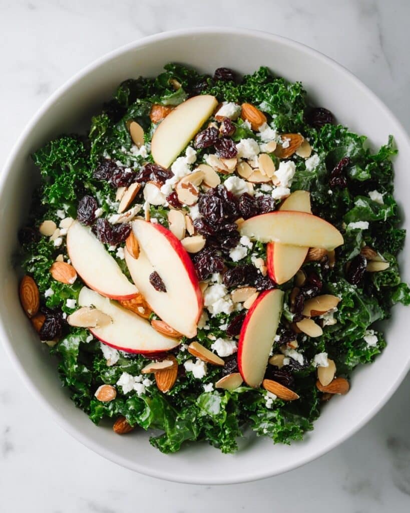 Kale Salad With Apples and Toasted Almonds Recipe
