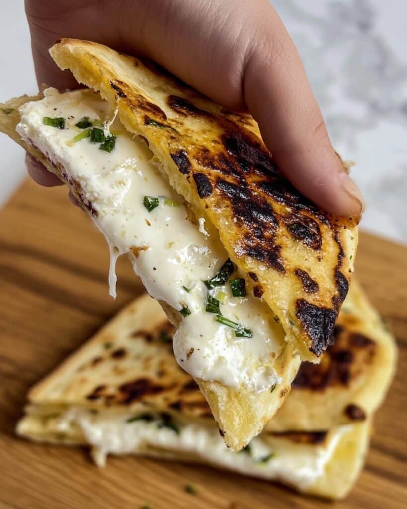 3-Ingredient Cheesy Naan Recipe