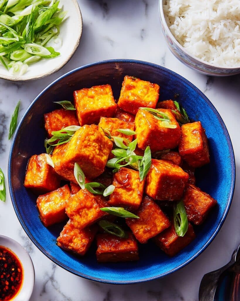 Crispy Fried Tofu with Spicy Gochujang Glaze Recipe