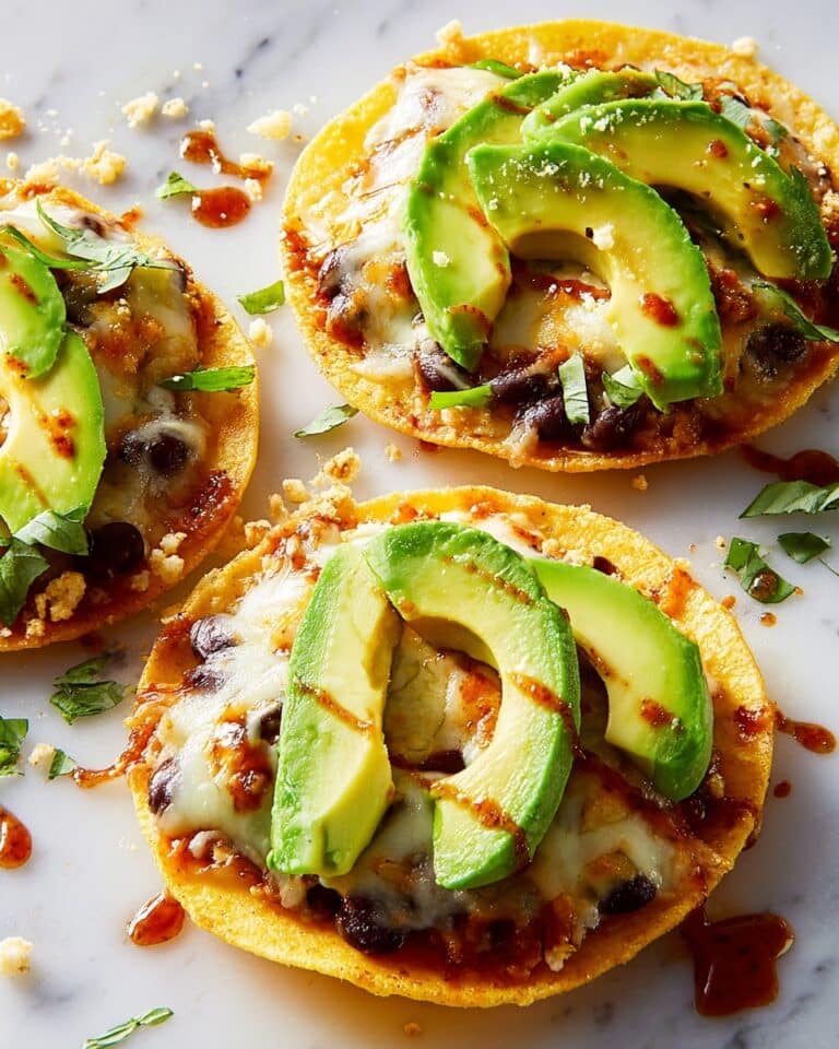 Black Bean Tostadas with Pepper Jack and Avocado Recipe