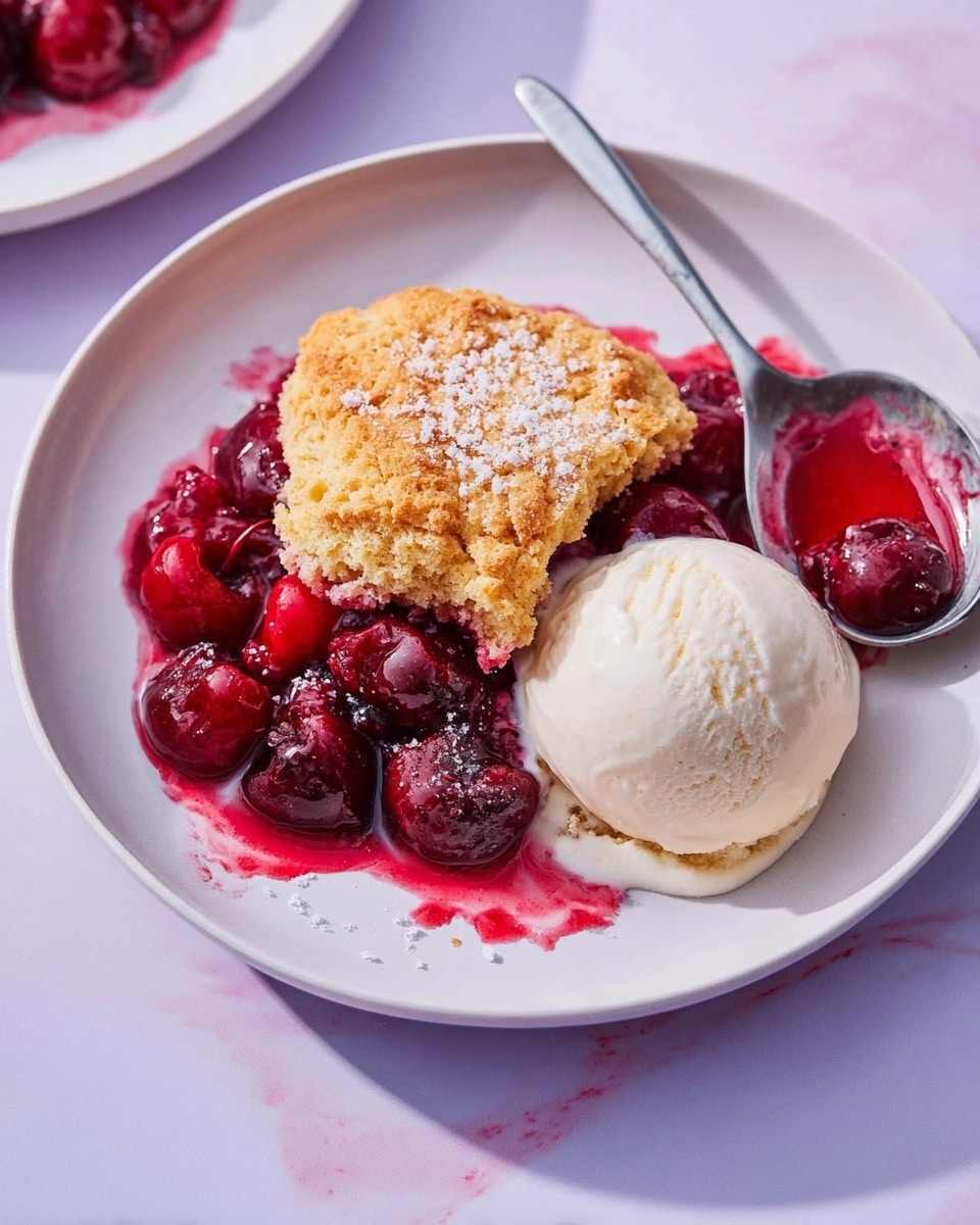 Buttermilk Biscuit Cherry Cobbler Recipe